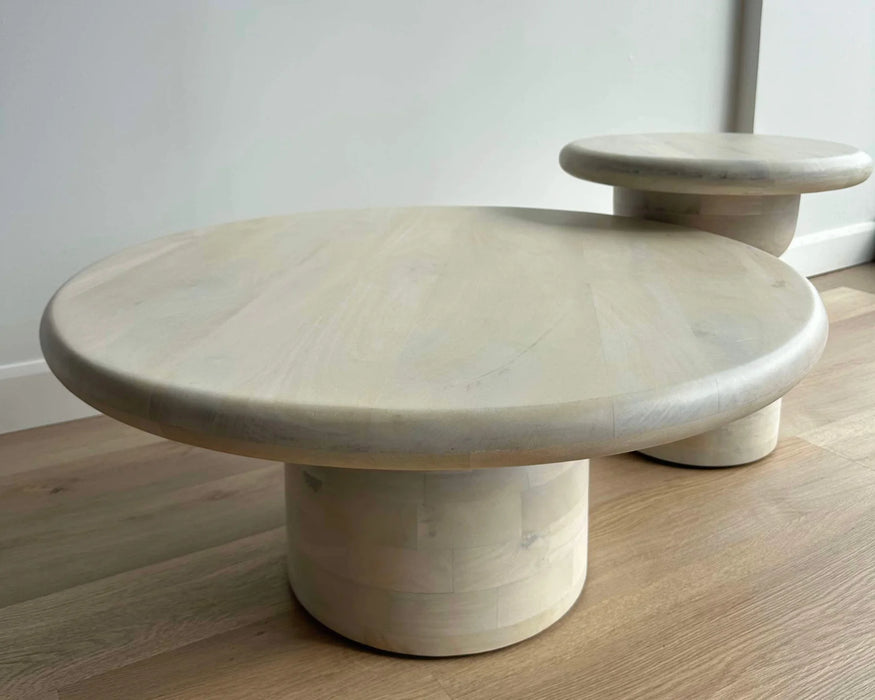 PERLA - Table de salon 35" bois massif scandinave