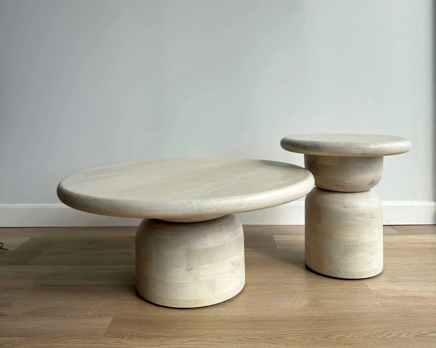 PERLA - Table de salon 35" bois massif scandinave