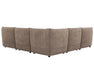 Sofa sectionnel modulaire SCALA taupe dos