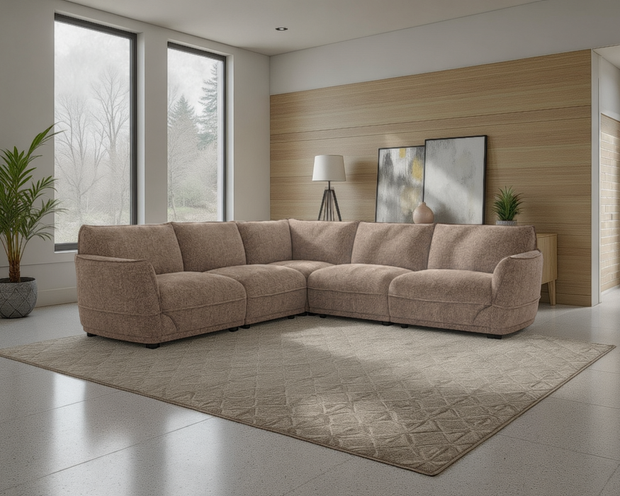 Sofa sectionnel modulaire SCALA taupe salon