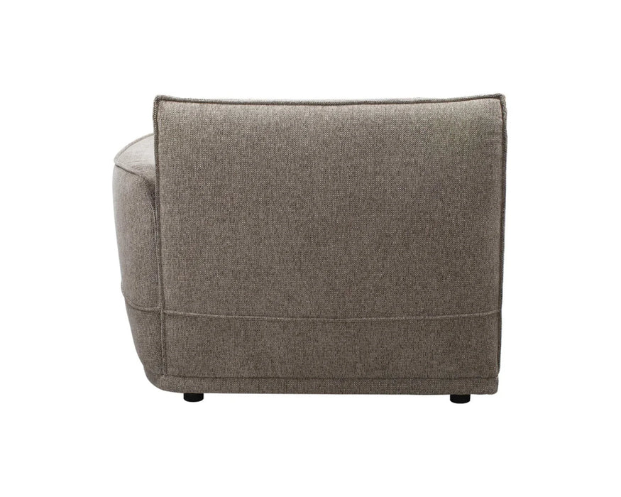 Module chaise droite SCALA taupe - vue de dos