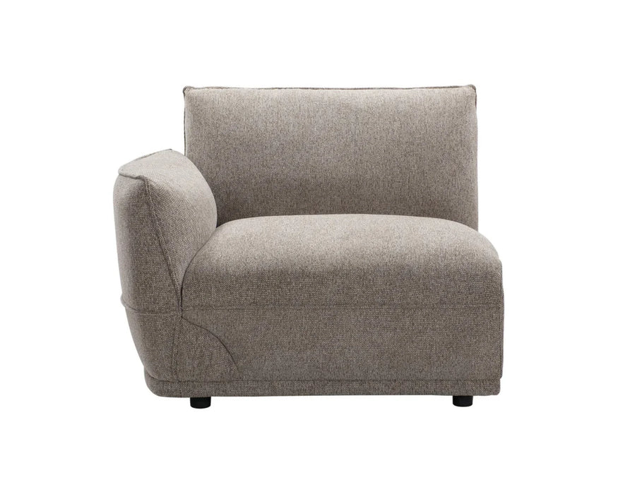 Module chaise gauche SCALA taupe - vue de face