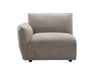 Module chaise gauche SCALA taupe - vue de face