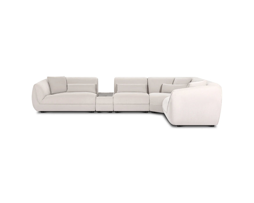 BALIN - Sectionnel 132" modulaire en L taupe
