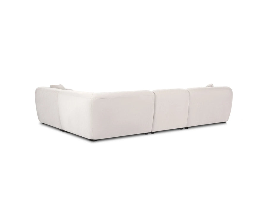 BALIN - Sectionnel 132" modulaire en L taupe