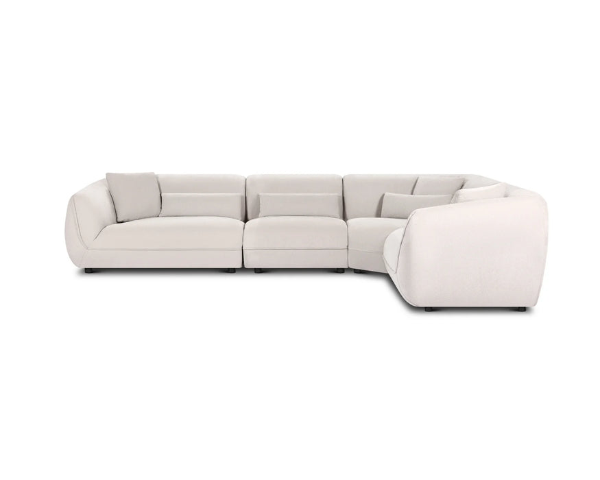 BALIN - Sectionnel 132" modulaire en L taupe