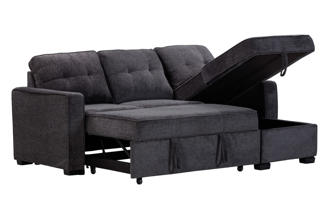 LUDO - Sofa-lit 87" réversible charcoal