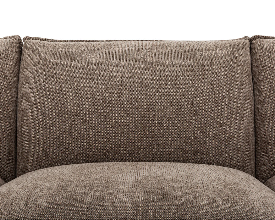 Sofa modulaire taupe 111 pouces 4 morceaux style contemporain