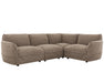 Sofa modulaire taupe 111 pouces 4 morceaux style contemporain