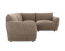 Sofa modulaire taupe 111 pouces 4 morceaux style contemporain