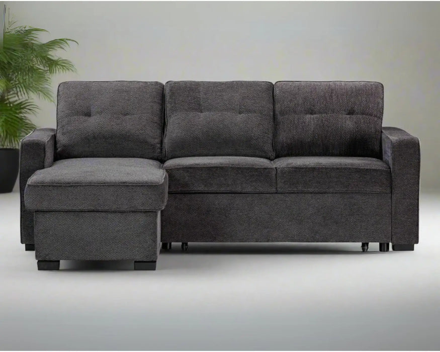 LUDO - Sofa-lit 87" réversible charcoal