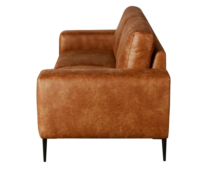 SHONDA - Sofa 84" orange rustique