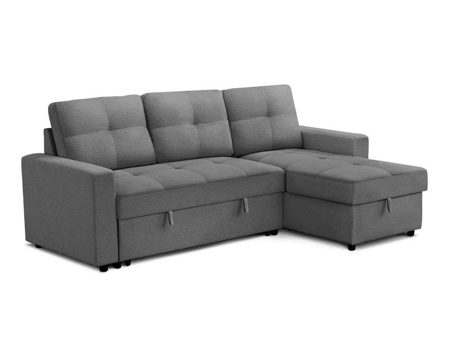 LEO - Sofa-lit 90" réversible gris