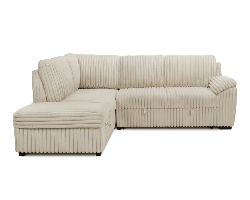 SOFIA - Sofa bed 95" corduroy beige