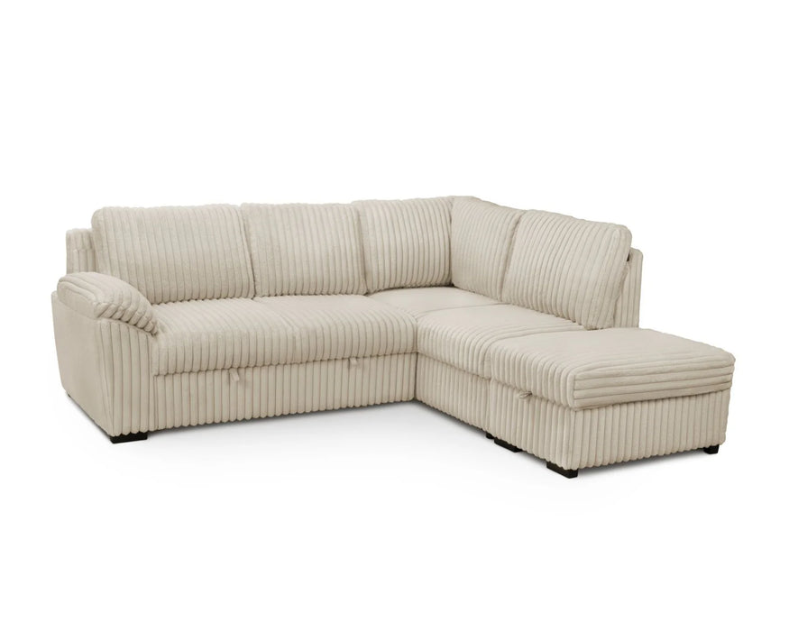 SOFIA - Sofa bed 95" corduroy beige