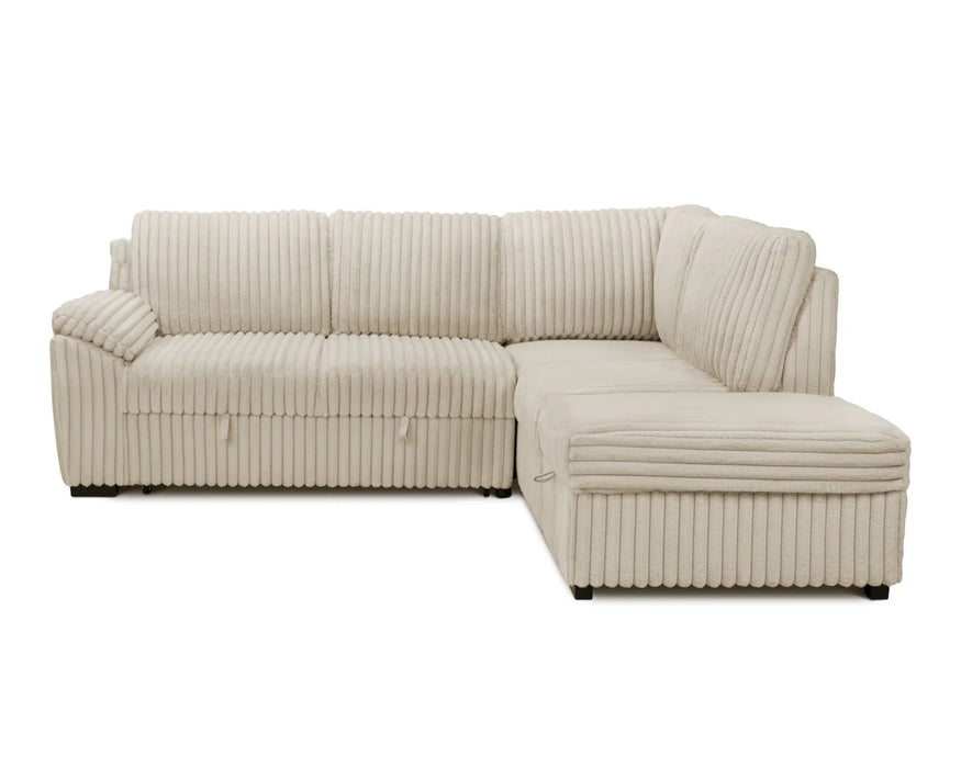 SOFIA - Sofa bed 95" corduroy beige