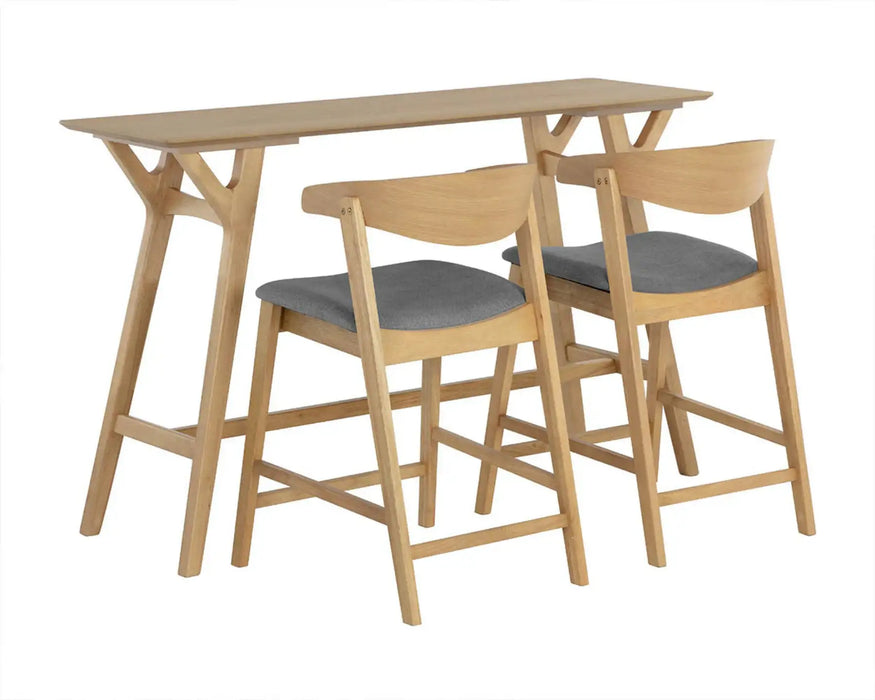 HAISLEY - Table de bar 59" acacia