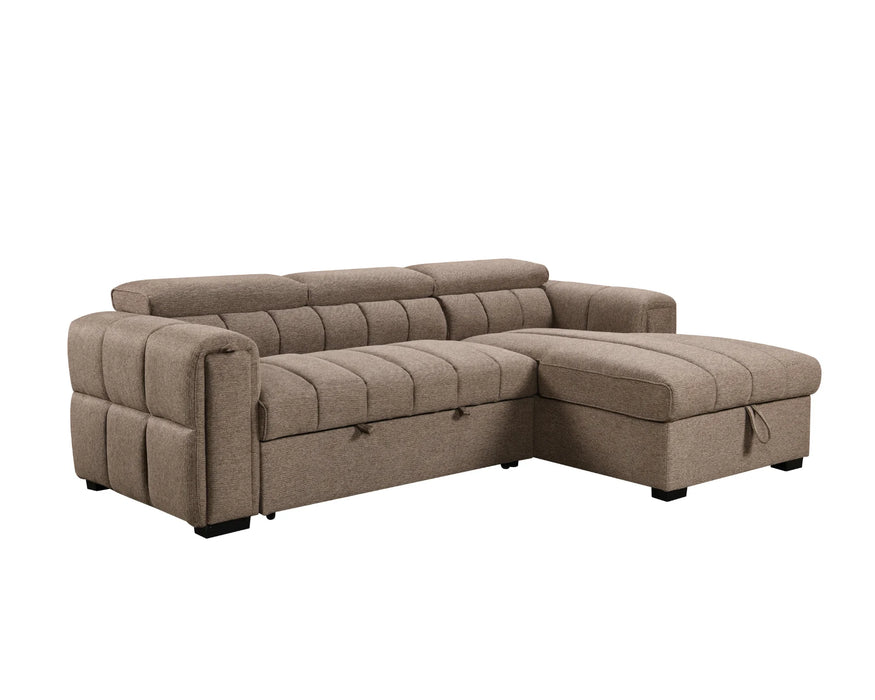 VICTOR - Sofa lit 99" avec rangement taupe