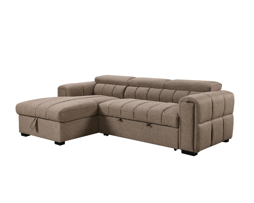 VICTOR - Sofa lit 99" avec rangement taupe