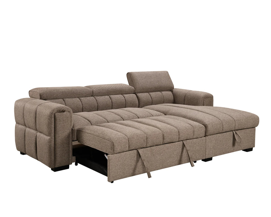 VICTOR - Sofa lit 99" avec rangement taupe