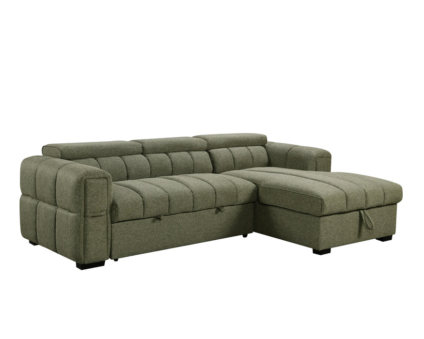 VICTOR - Sofa lit 99" avec rangement vert