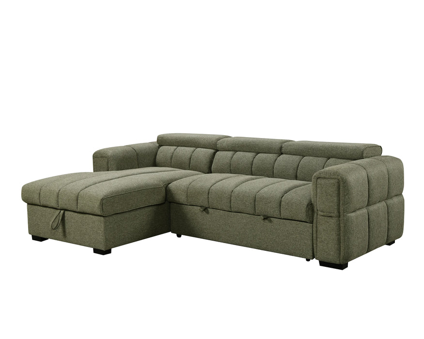 VICTOR - Sofa lit 99" avec rangement vert