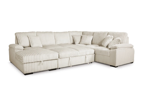 Sectionnel WALLY avec fonction lit ouverte, beige